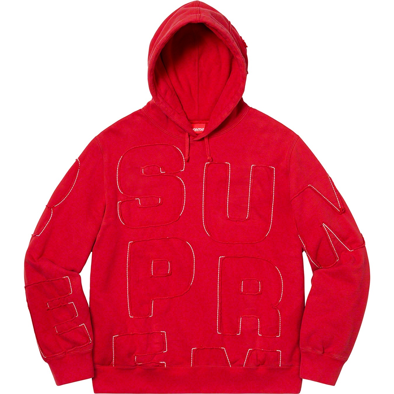 Cutout Letters Hooded Sweatshirt view 3